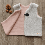Gilet de berger Enfant Blanc Pétale