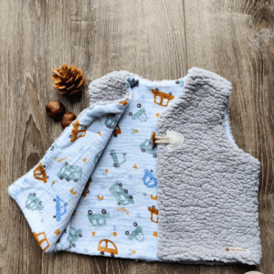 Gilet de Berger Enfant - Sherpa Gris