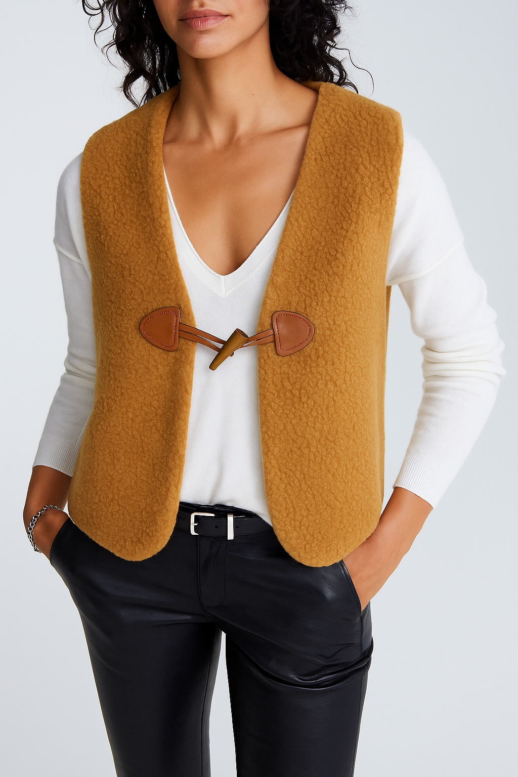 Gilet de beger femme cassonade 1